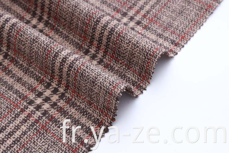 Classic Design Check Plaid Tweed Manufacturer Filyd Dyed Fabric laine laine de laine pour hommes chemises Femme Chlouse Tissu